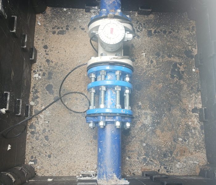 Pose de débitmètre sur le SIEARauzan (33)