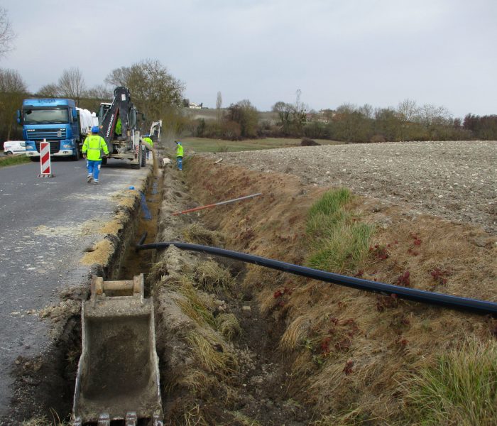 Déplacement des réseaux AEP - Aménagement RD24
Salles de Barbezieux (16)